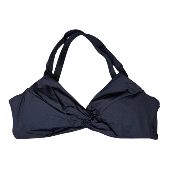 La Blanca Convertible Twist Bikini‎ Top Black Swimsuit Bra NEW Size 6 NWT - Picture 2 of 6